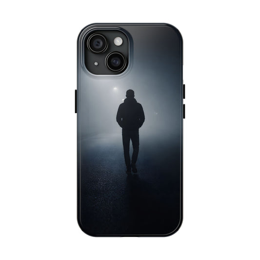 Foggy Night Silhouette Tough Case - Urban Mystery Cover for iPhone & Samsung