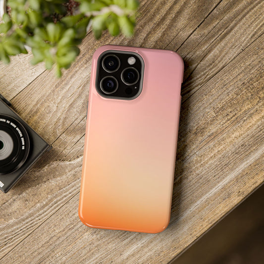 Pink to Orange Sunset Gradient Magnetic Impact Case