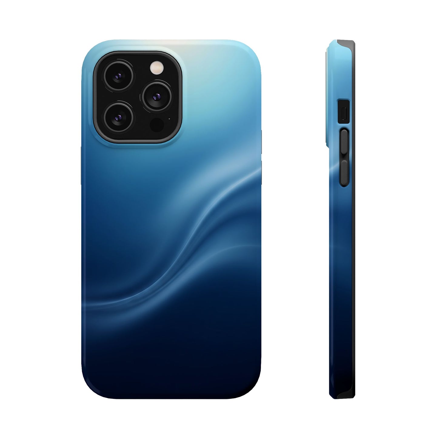 Blue Wave Abstract Magnetic Impact Case