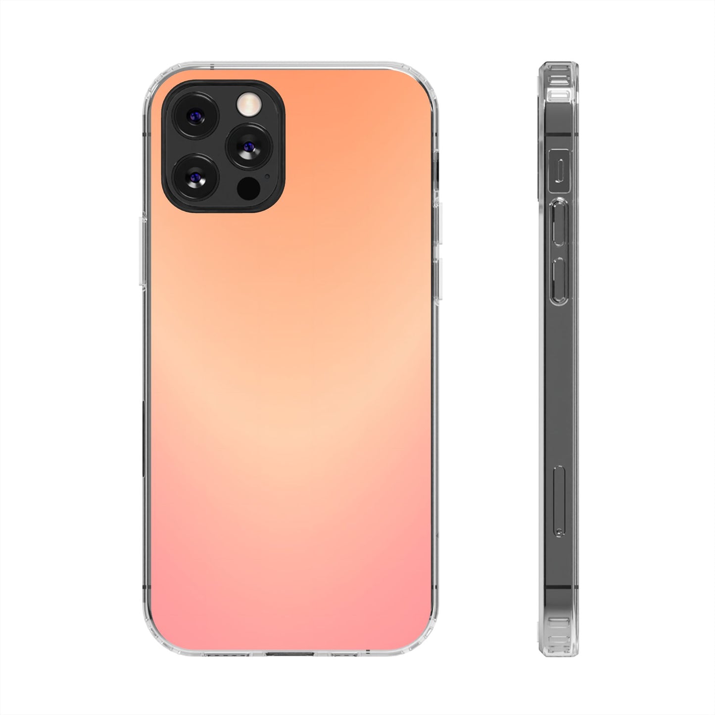 Golden Hour Aura Clear Case - MagSafe Compatible Sunset Gradient Cover