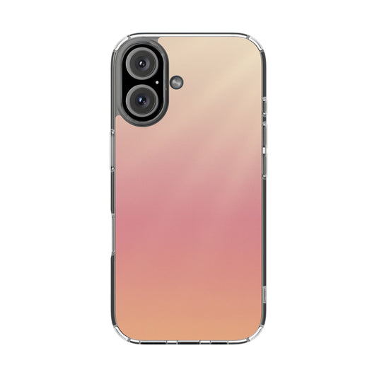 Golden Hour Aura Clear Case - MagSafe Compatible Warm Gradient Cover