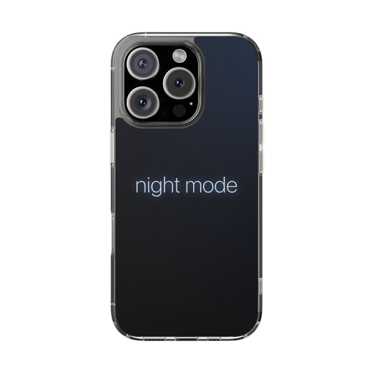 Night Mode Clear Case - MagSafe Compatible Dark Aesthetic Cover