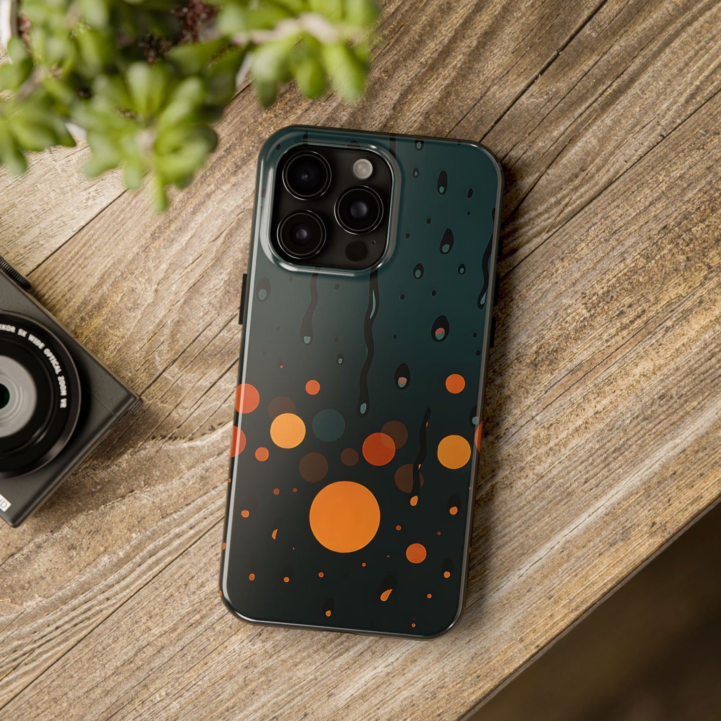 Rainy City Nights Tough Case - Abstract Bokeh Lights Cover for iPhone & Samsung