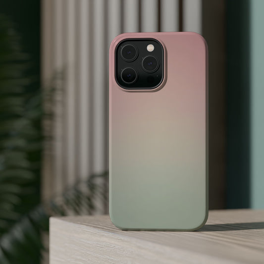 Pink to Sage Green Gradient Magnetic Impact Case