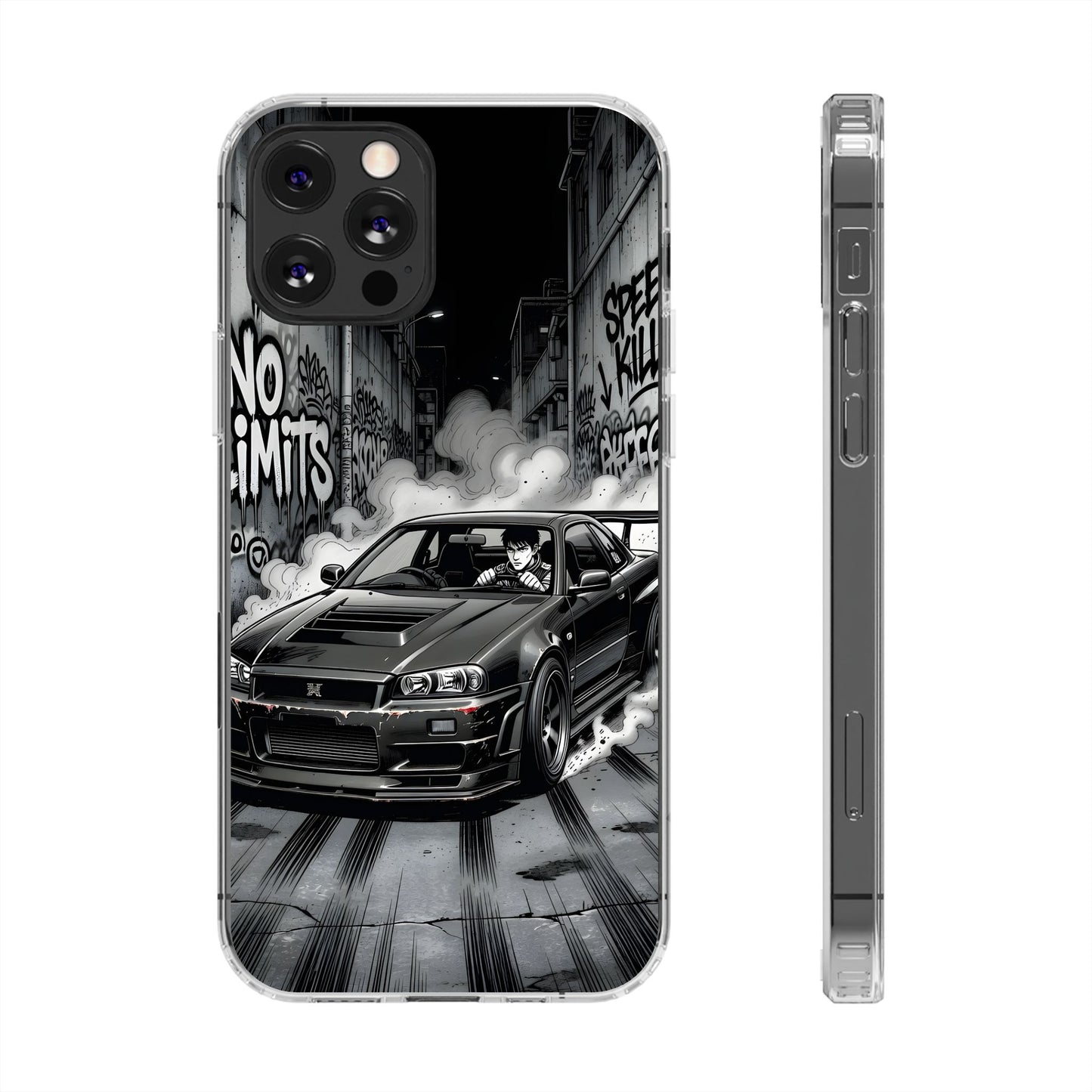 Tokyo Drift Manga Clear Case - MagSafe Compatible JDM Car Cover
