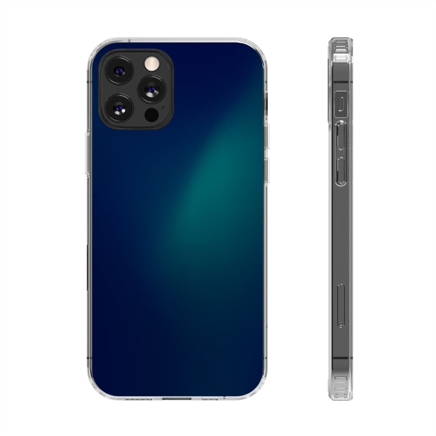 Deep Aurora Clear Case - MagSafe Compatible Teal Glow Gradient