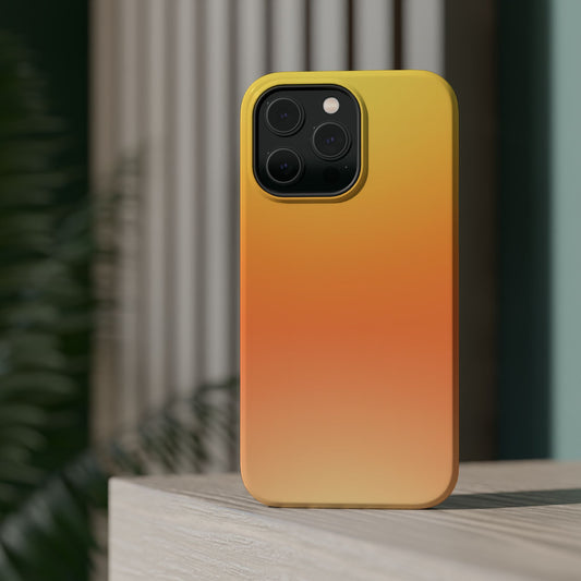 Golden Sunrise Gradient Magnetic Impact Case