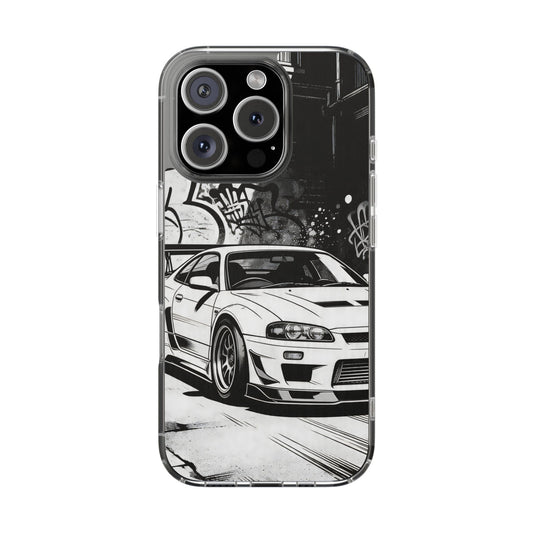 Monochrome Urban Drift Case - MagSafe Compatible JDM Clear Cover