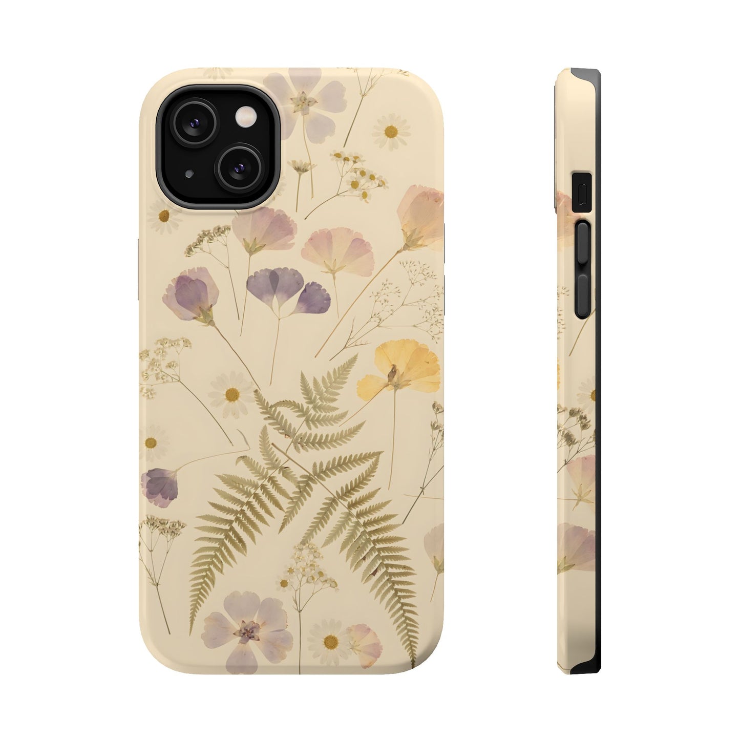 Pressed Wildflowers Vintage Herbarium Magnetic Case