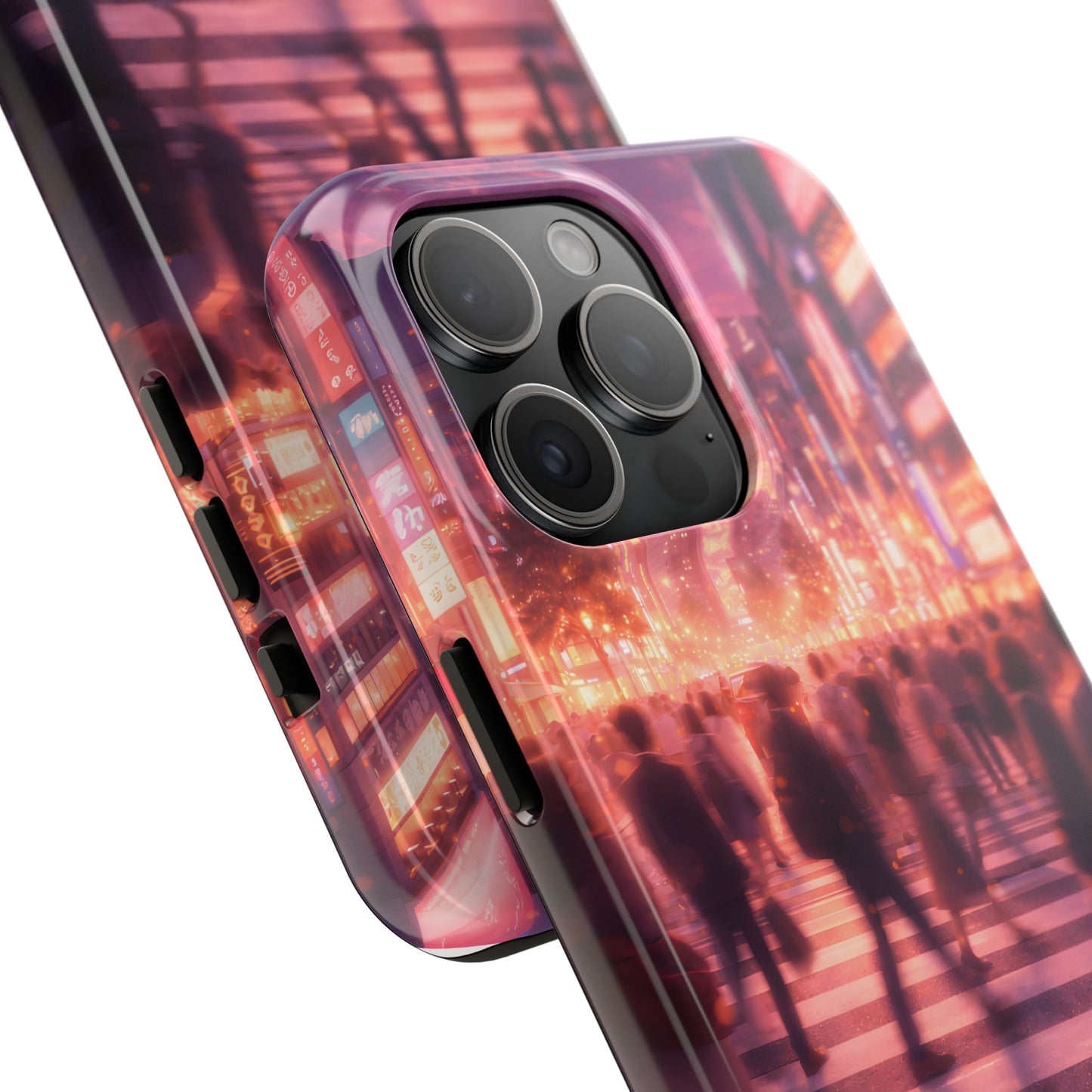 Tokyo Twilight Crossing Tough Case - Urban Japan Skyline Cover for iPhone & Samsung