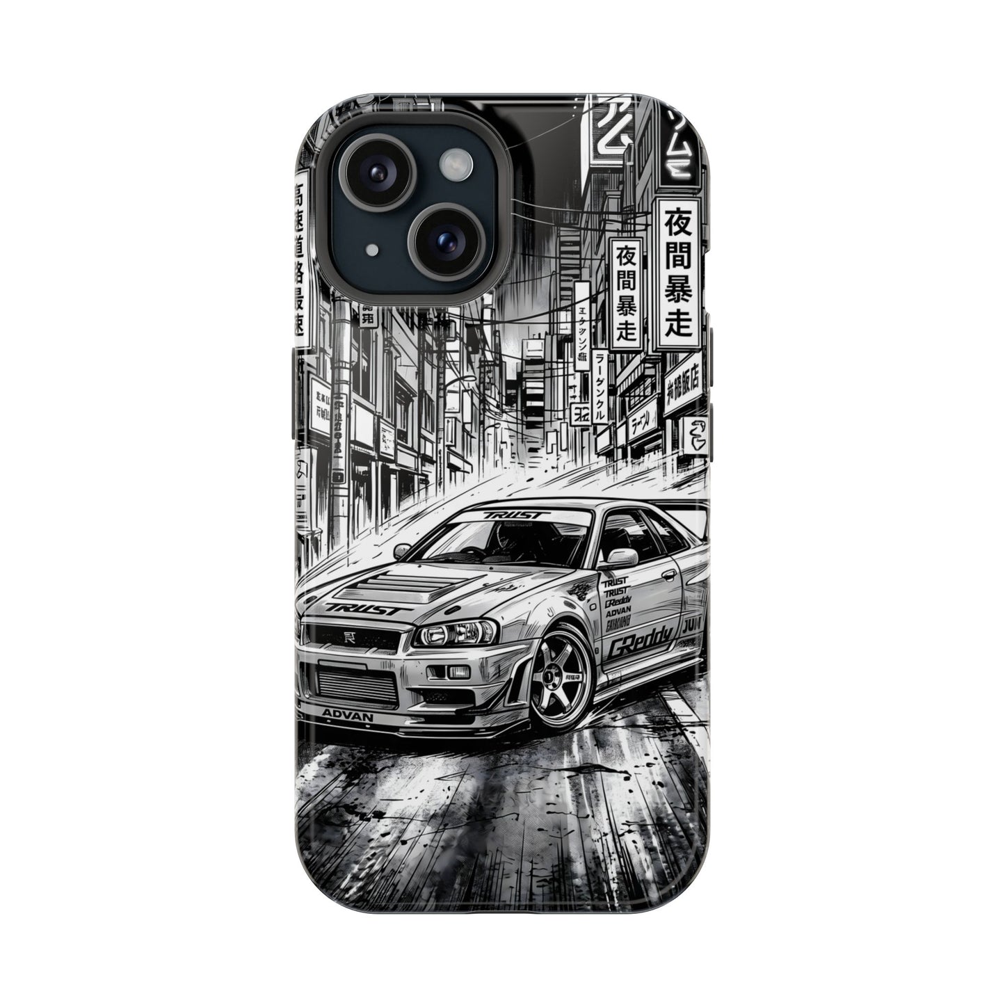 JDM Skyline Tokyo Drift Magnetic Impact Case