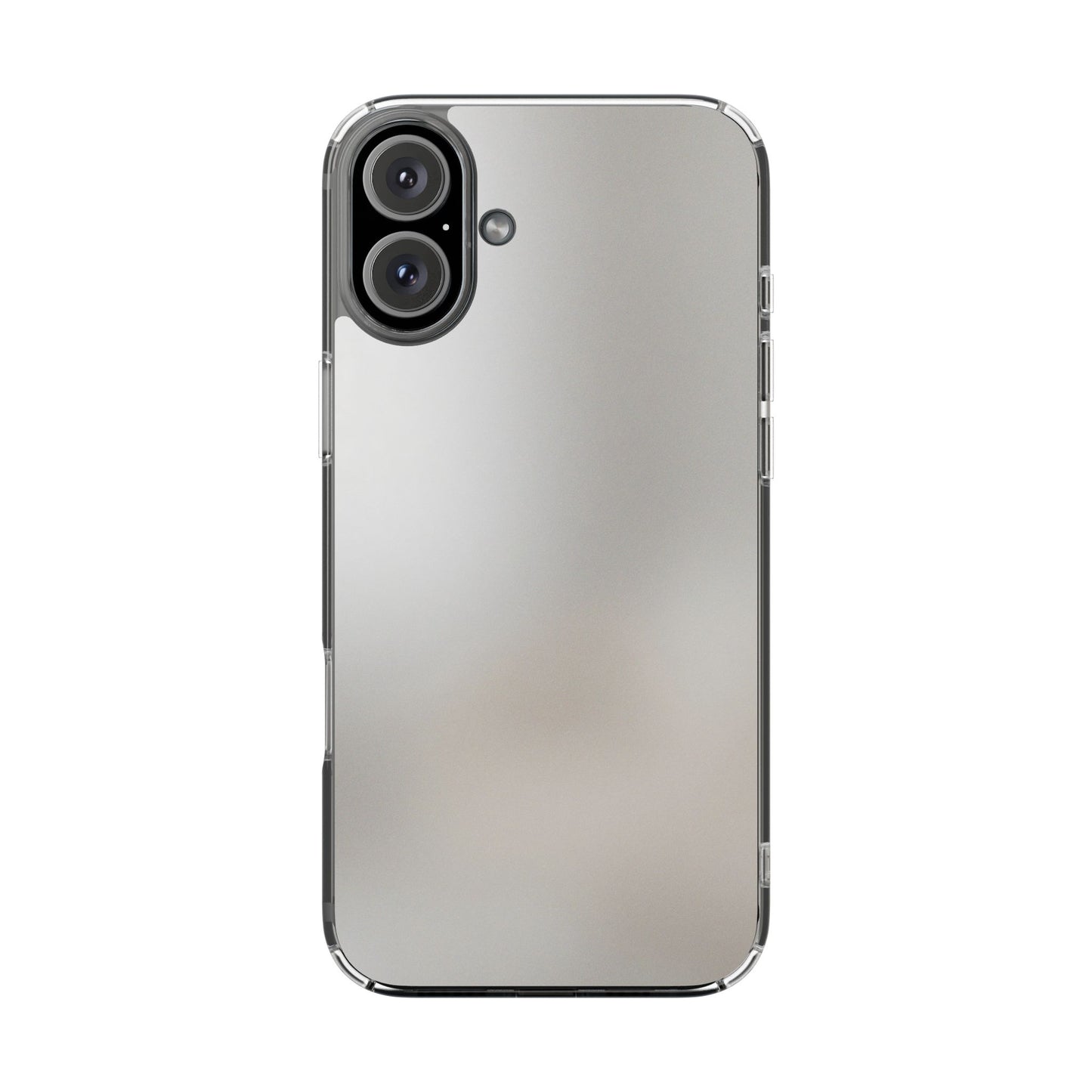 Frosted Silver Aura Clear Case - MagSafe Compatible Minimalist Cover