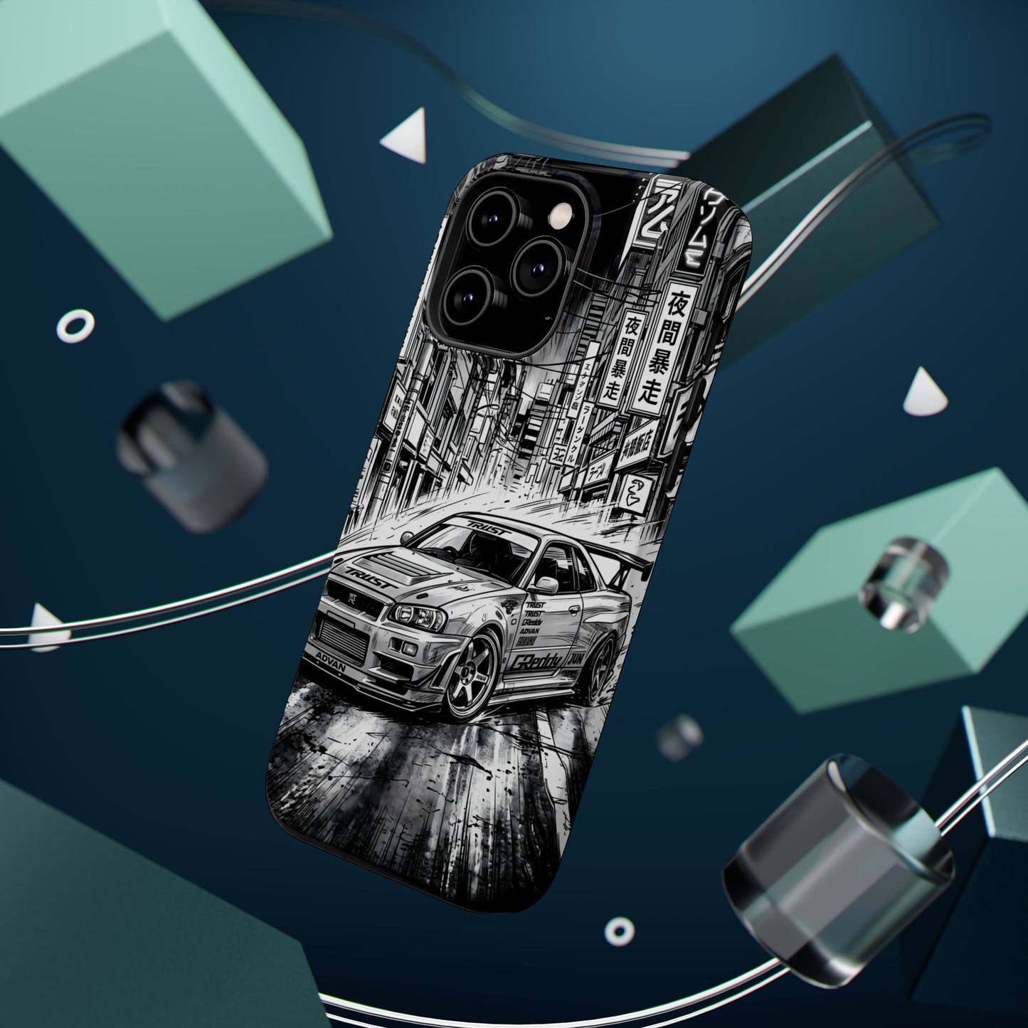 JDM Skyline Tokyo Drift Magnetic Impact Case