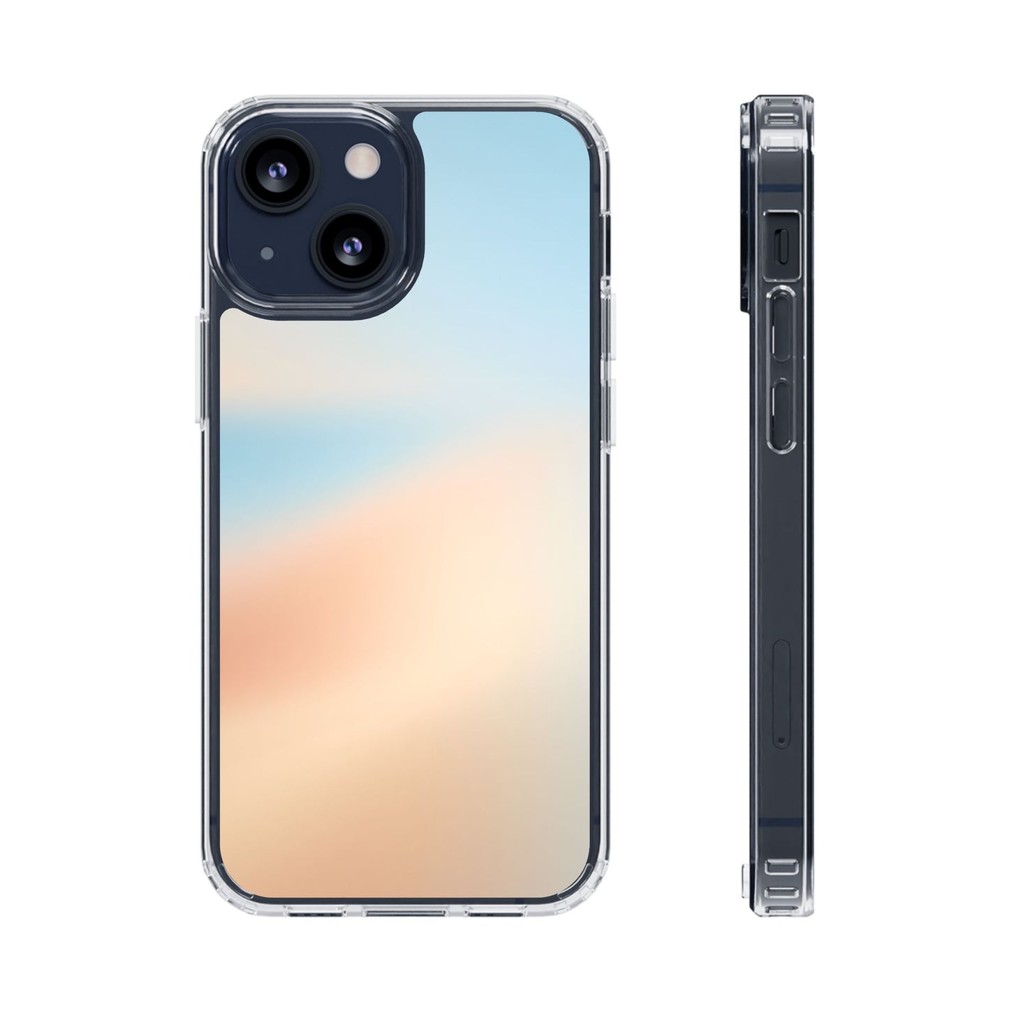 Coastal Dawn Aura Clear Case - Premium Minimalist Gradient Cover