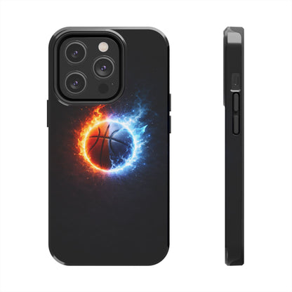 Fire and Ice Basketball Tough Case - Elemental Balance Cover for iPhone & Samsung