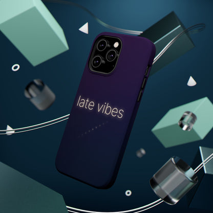 Late Vibes Purple Gradient Magnetic Impact Case