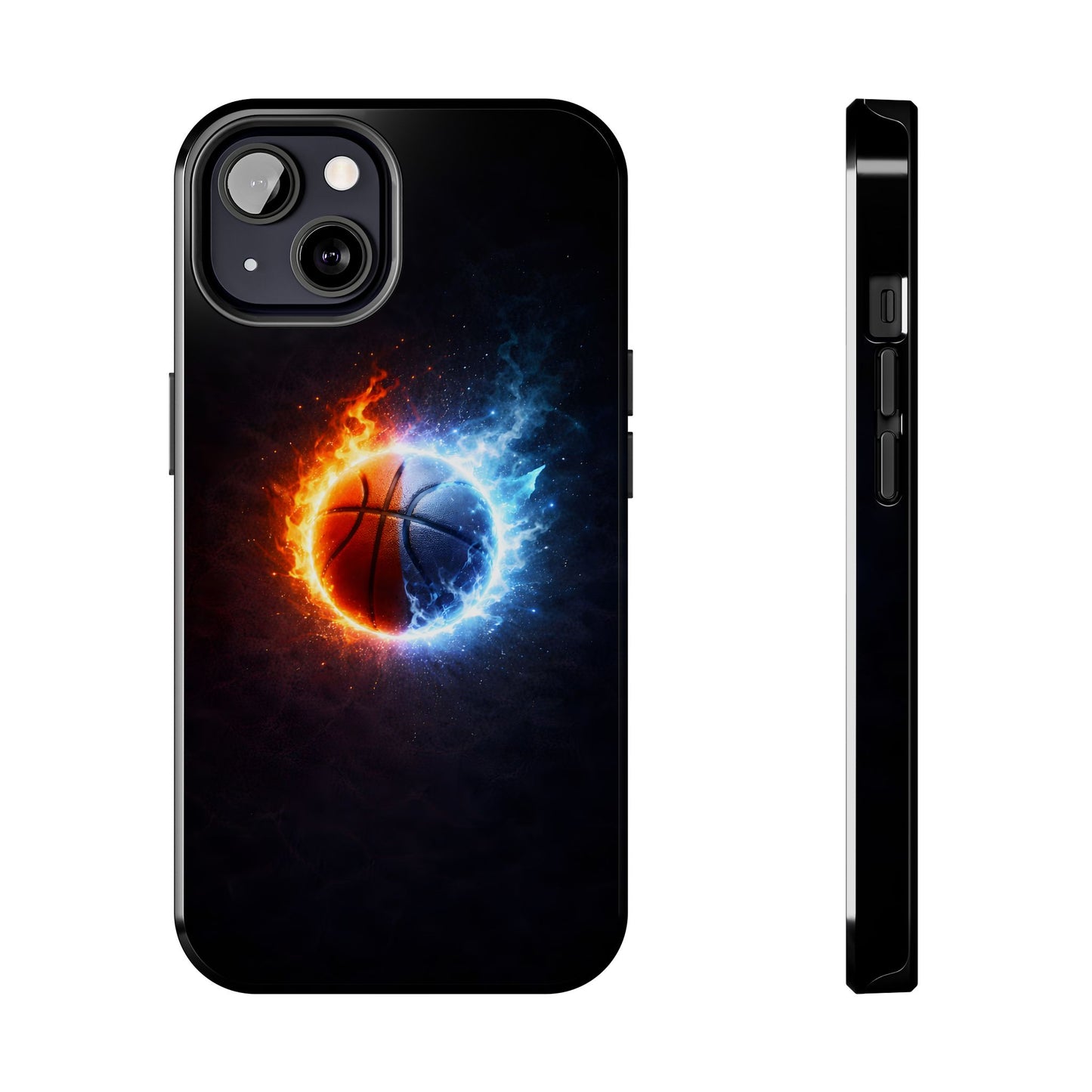 Fire and Ice Basketball Tough Case - Elemental Balance Cover for iPhone & Samsung