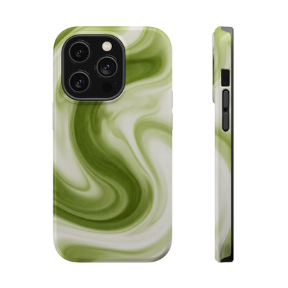 Green Marble Magnetic Impact-Resistant Phone Case