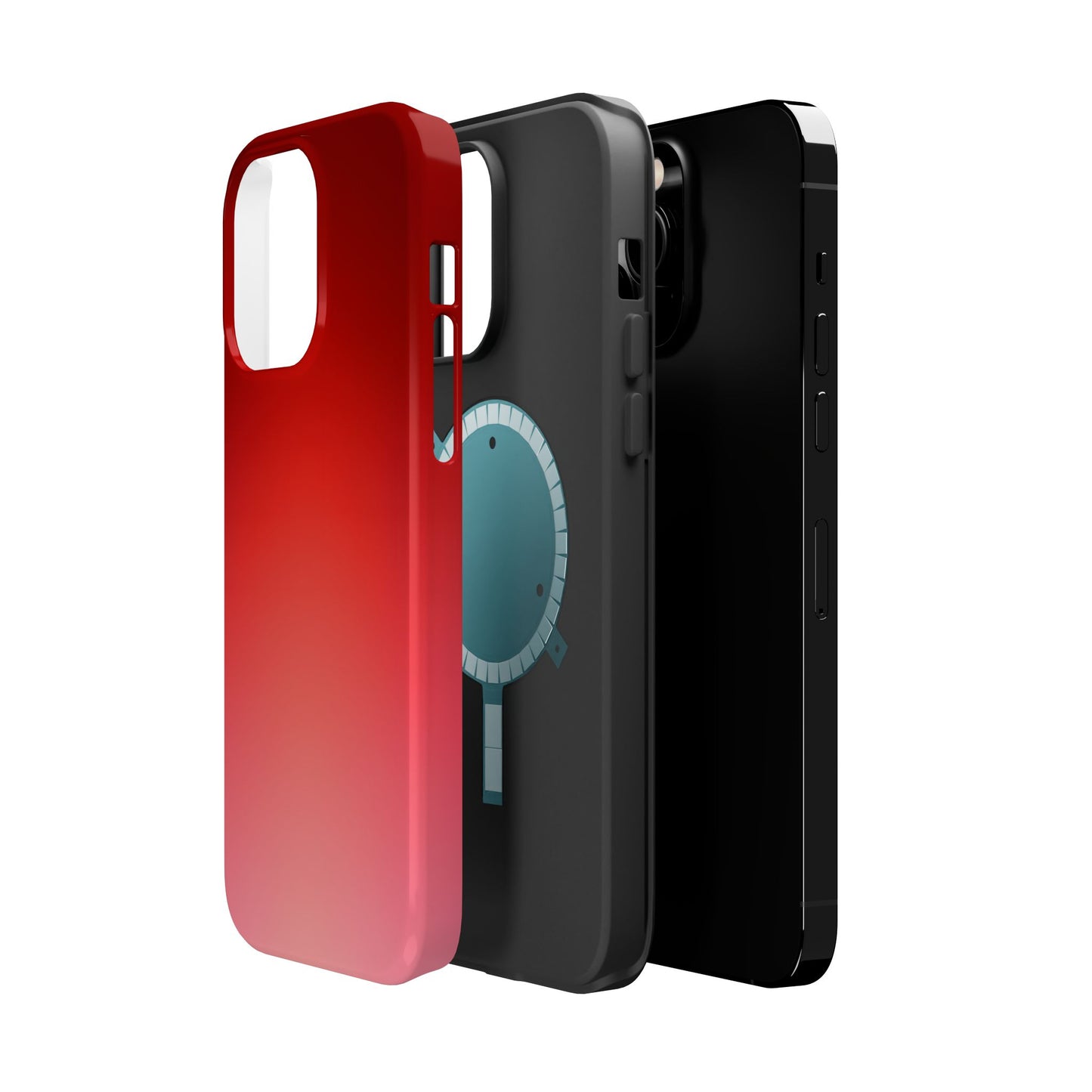 Bold Cherry Red Gradient Magnetic Impact Case