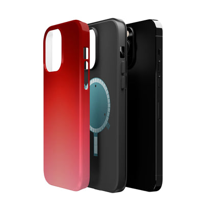 Bold Cherry Red Gradient Magnetic Impact Case