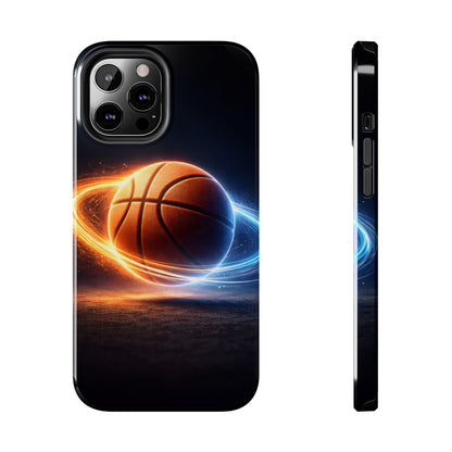 Cosmic Basketball Energy Tough Case - Neon Rings Athletic Cover for iPhone & Samsung