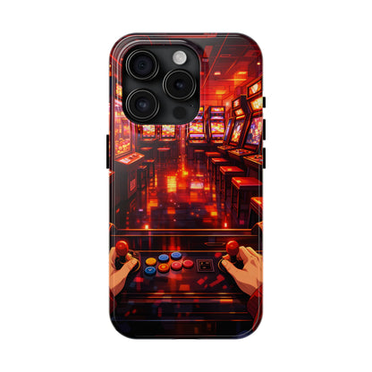Retro Arcade Game POV Tough Case - Cyber City Gaming Cover for iPhone & Samsung