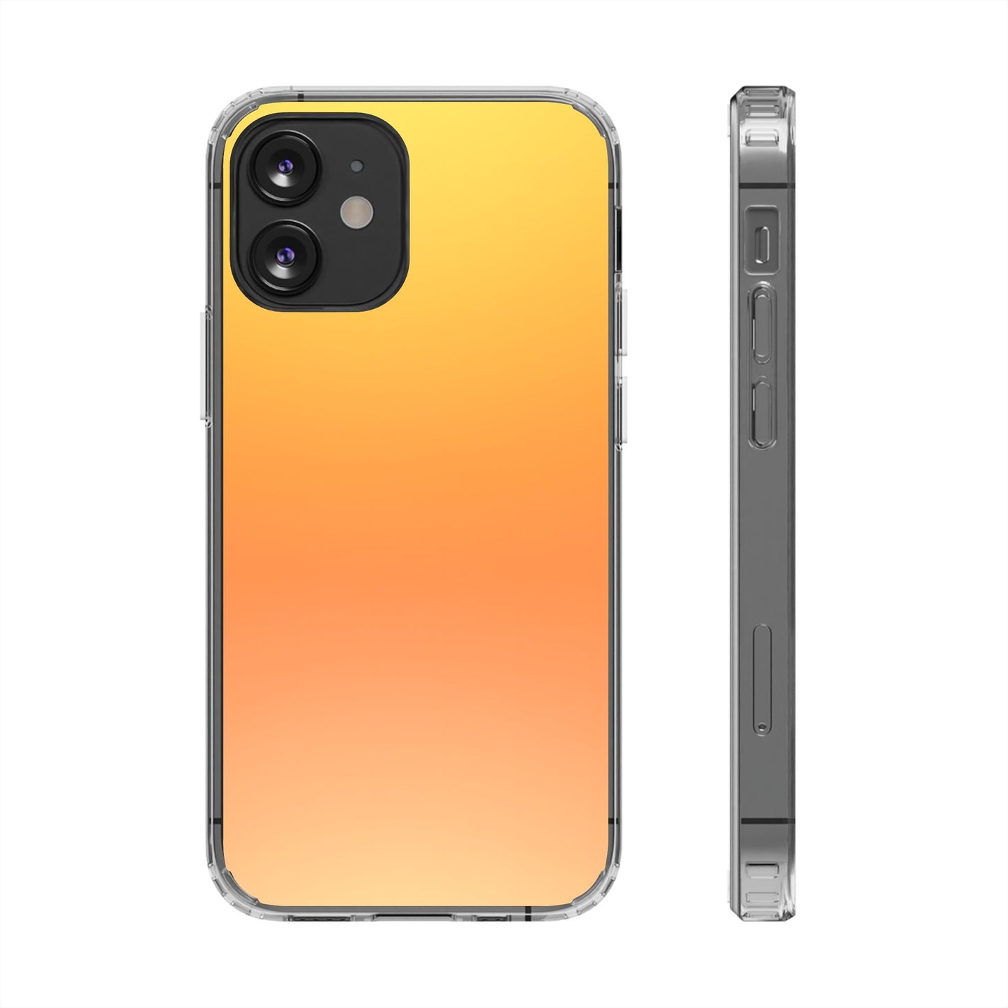 Sunrise Aura Clear Case - MagSafe Compatible Yellow Gradient Cover