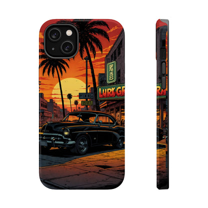 West Coast Cruiser: Retro Sunset Graphic Novel MagSafe Case