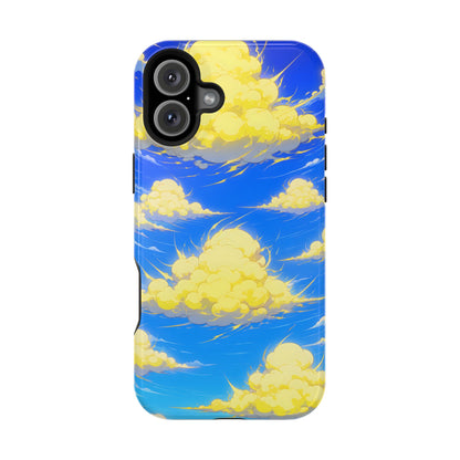 Cinematic Anime Sky: Vibrant Golden Cloudscape MagSafe Case