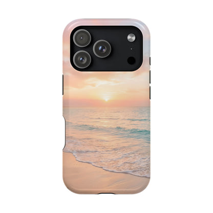 Serene Sunset Beach Magnetic Impact Case