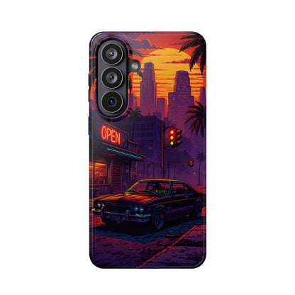 Lofi Midnight Drive: Retro Muscle Car MagSafe Case