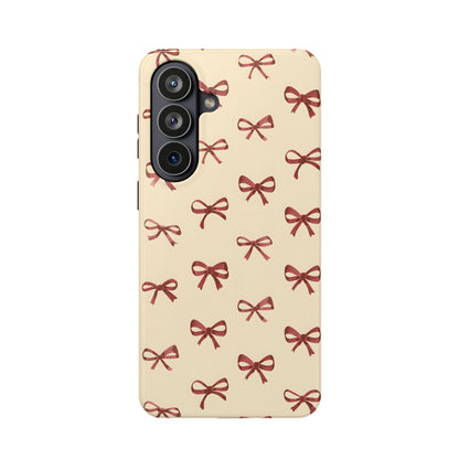 Burgundy Bows Coquette Magnetic Tough Case