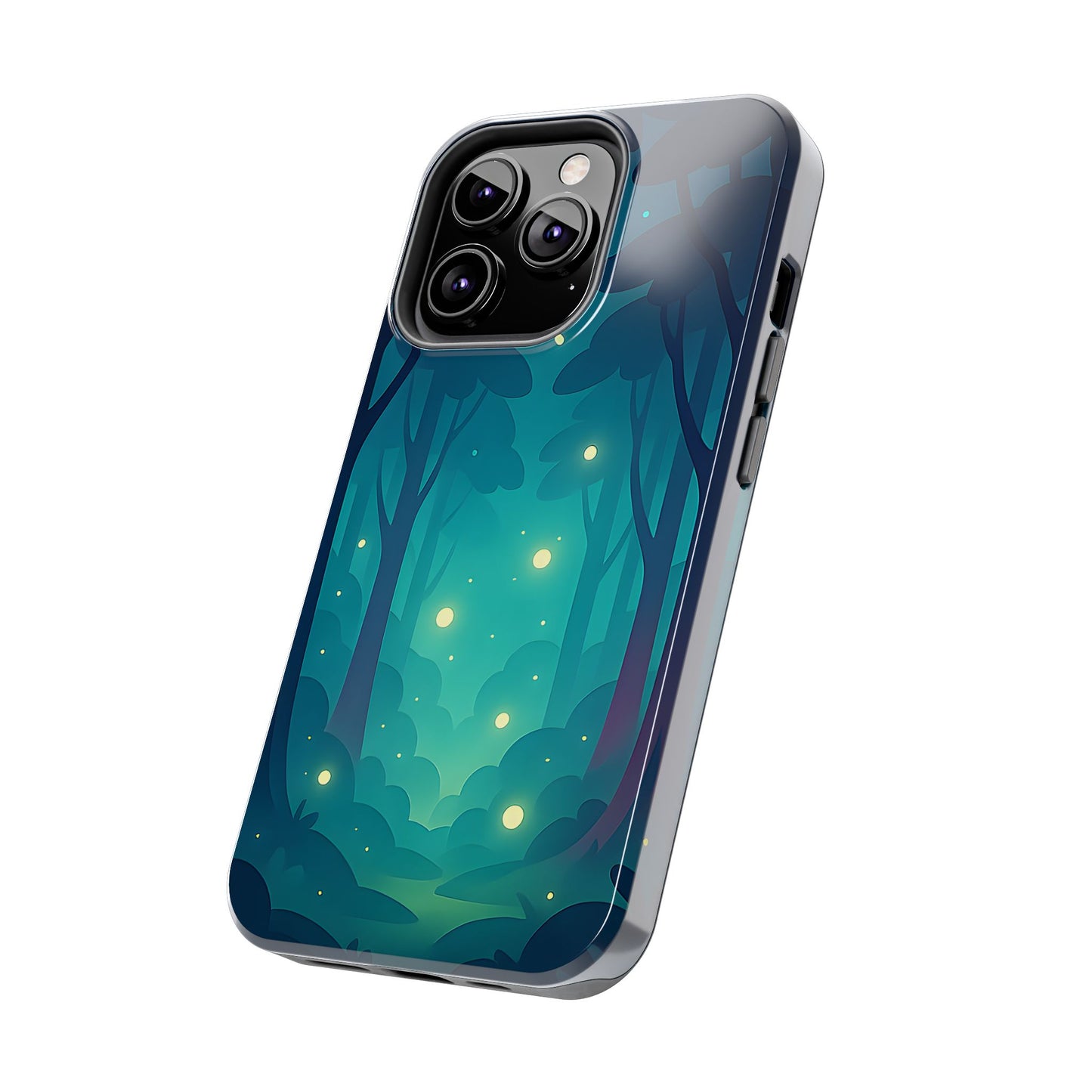 Enchanted Forest Fireflies Case - Mystic Nature Tough Cover for iPhone & Samsung