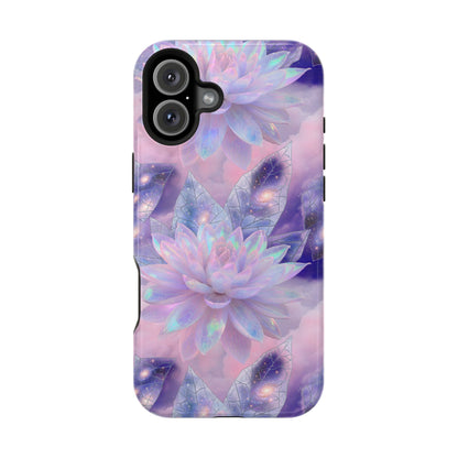 Ethereal Aura: Cosmic Iridescent Lotus MagSafe Case