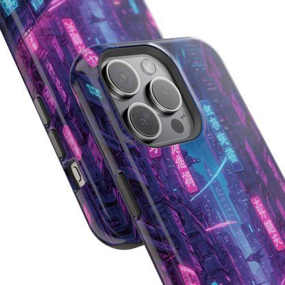 Neo-Tokyo Nights: Premium Cyberpunk Cityscape MagSafe Case