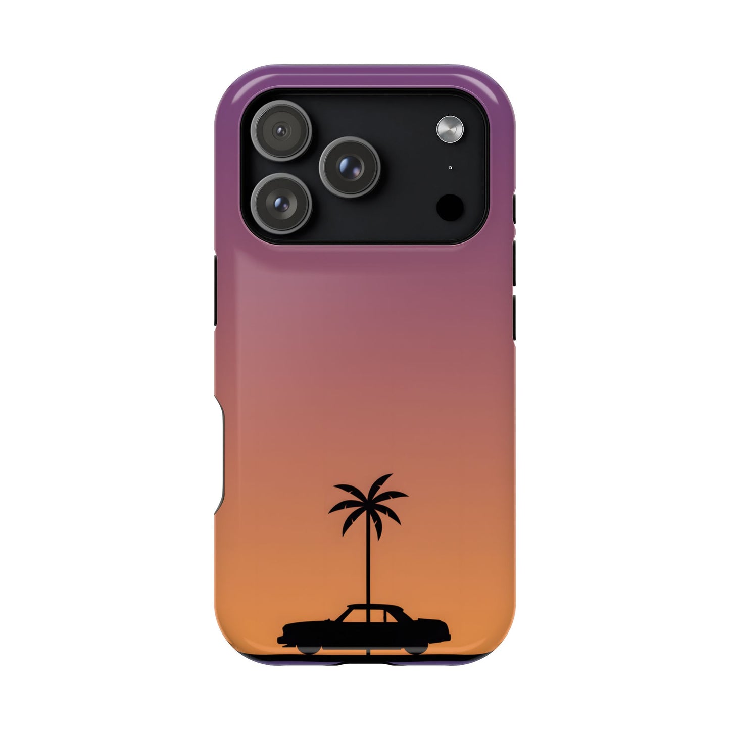 West Coast Drive: Retro Sunset Silhouette MagSafe Case