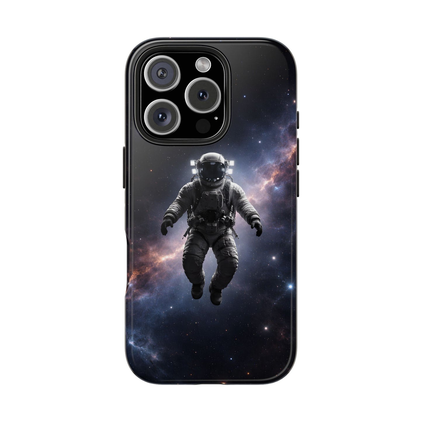 Deep Space Nebula Astronaut Tough Case - Realistic Galactic Cover for iPhone & Samsung