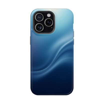 Blue Wave Abstract Magnetic Impact Case