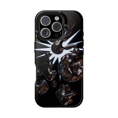 Liquid Chrome 3D Bubbles Magnetic Impact Case