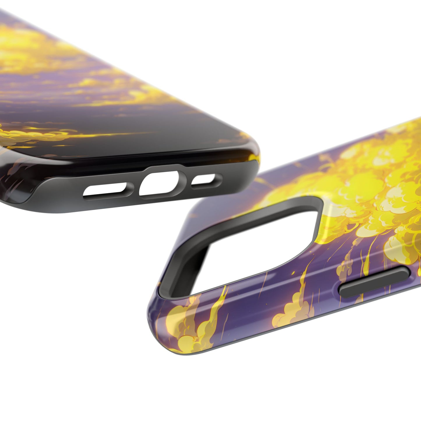 Golden Hour Anime Sky: Glowing Cloudscape MagSafe Case