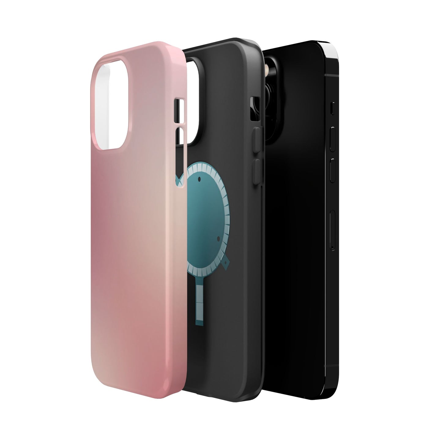Elegant Rose Gold Gradient Magnetic Case