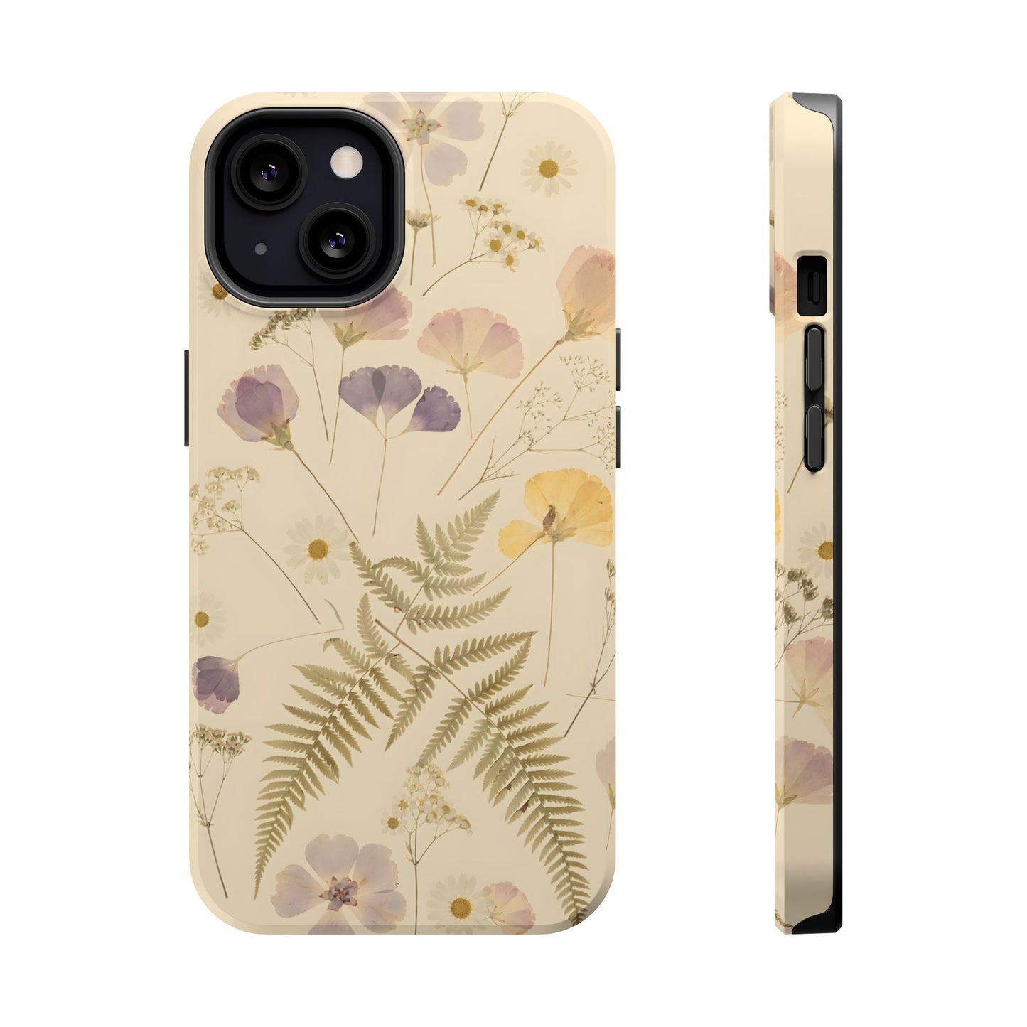 Pressed Wildflowers Vintage Herbarium Magnetic Case