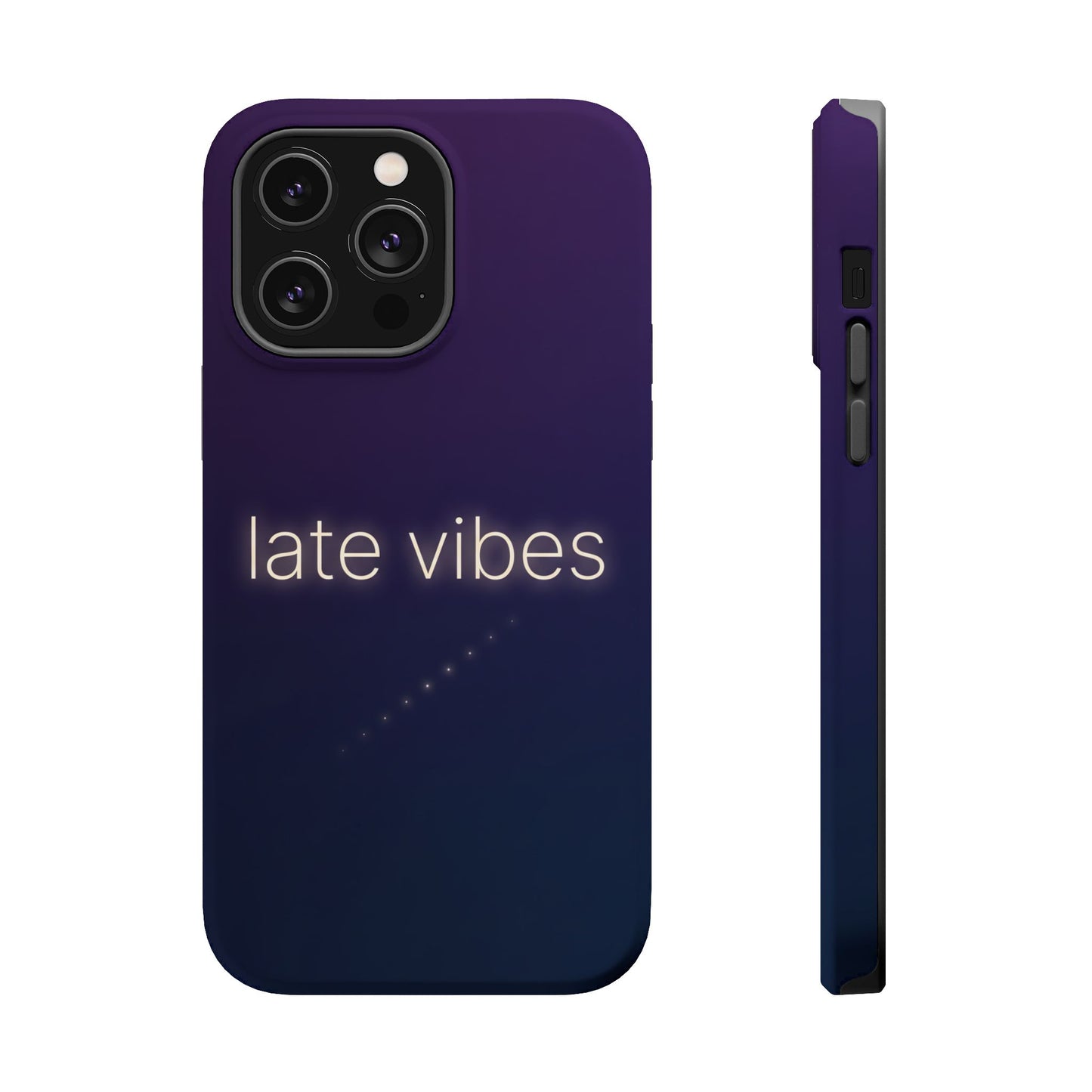 Late Vibes Purple Gradient Magnetic Impact Case