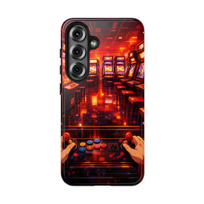 Retro Arcade Game POV Tough Case - Cyber City Gaming Cover for iPhone & Samsung