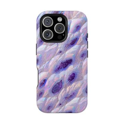 Amethyst Geode: Iridescent Purple Crystal MagSafe Case