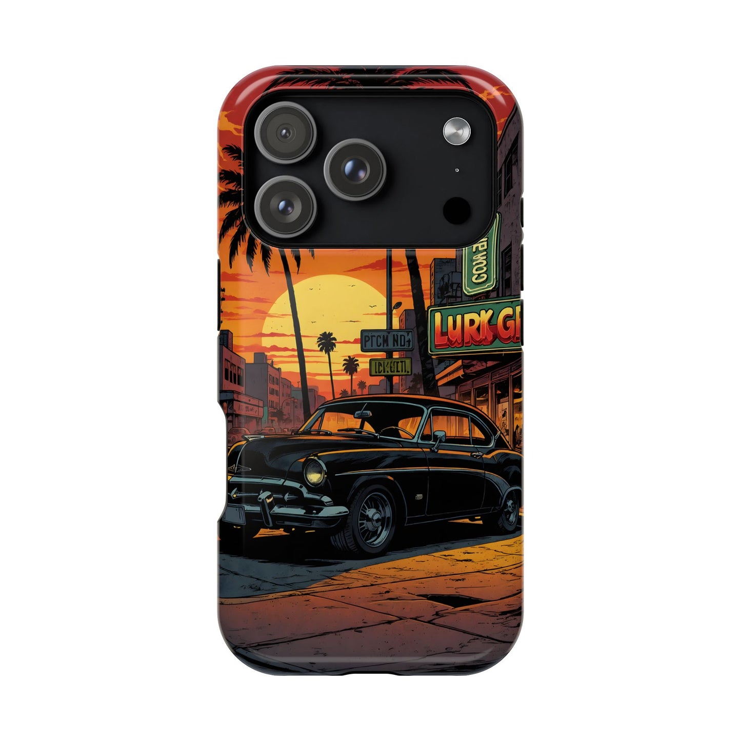 West Coast Cruiser: Retro Sunset Graphic Novel MagSafe Case