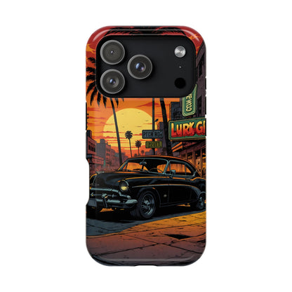West Coast Cruiser: Retro Sunset Graphic Novel MagSafe Case