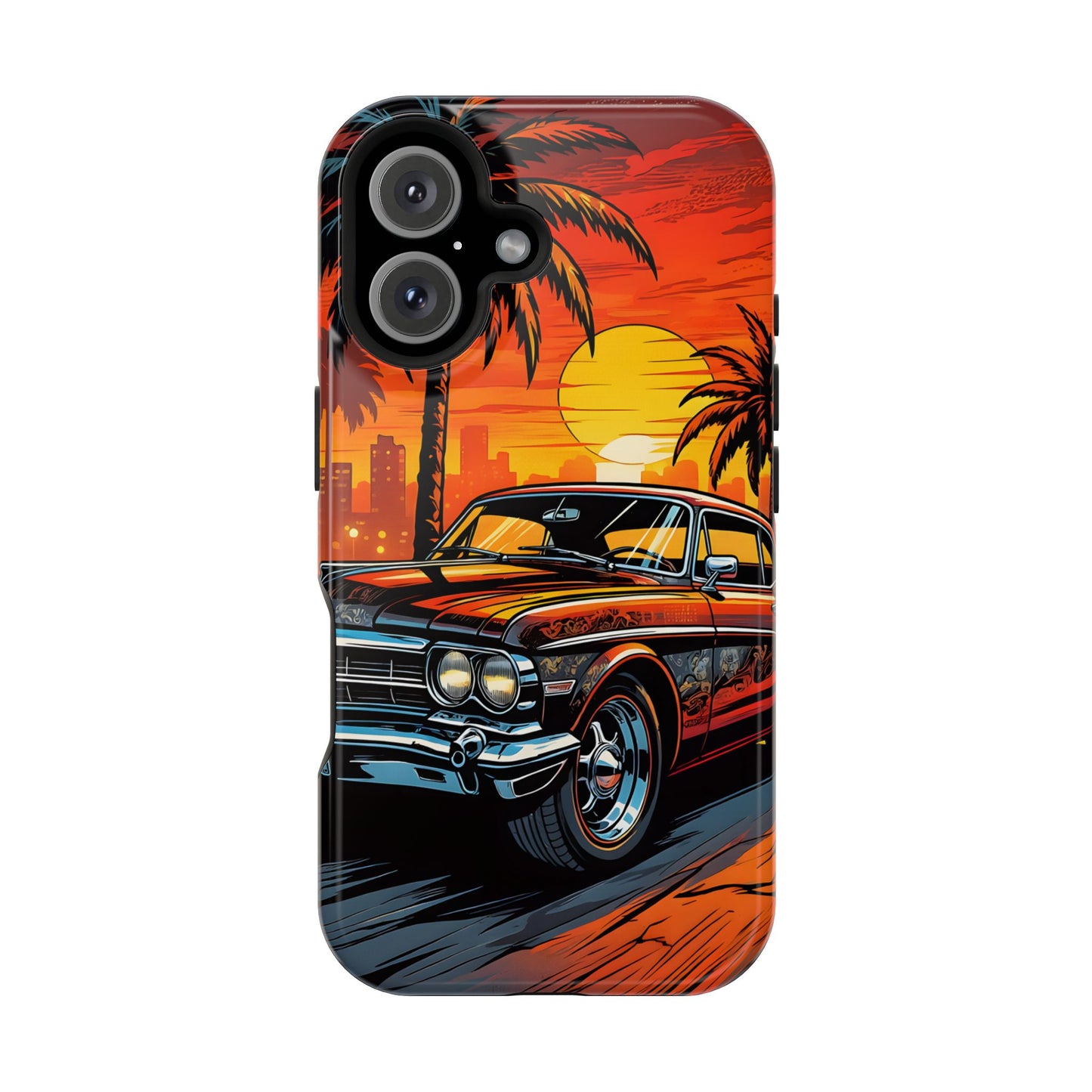 Vice City Cruiser: Comic Style Muscle Car MagSafe Case