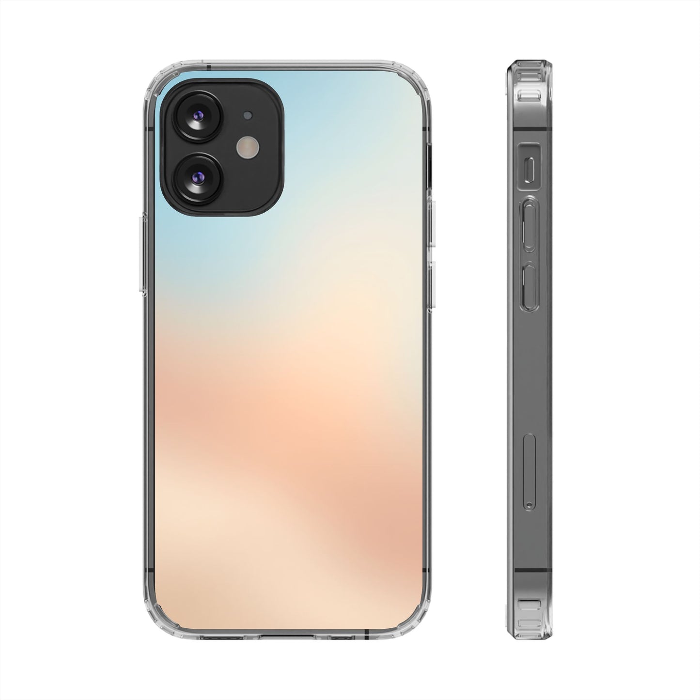 Coastal Dawn Clear Case - MagSafe Compatible Pastel Gradient Cover