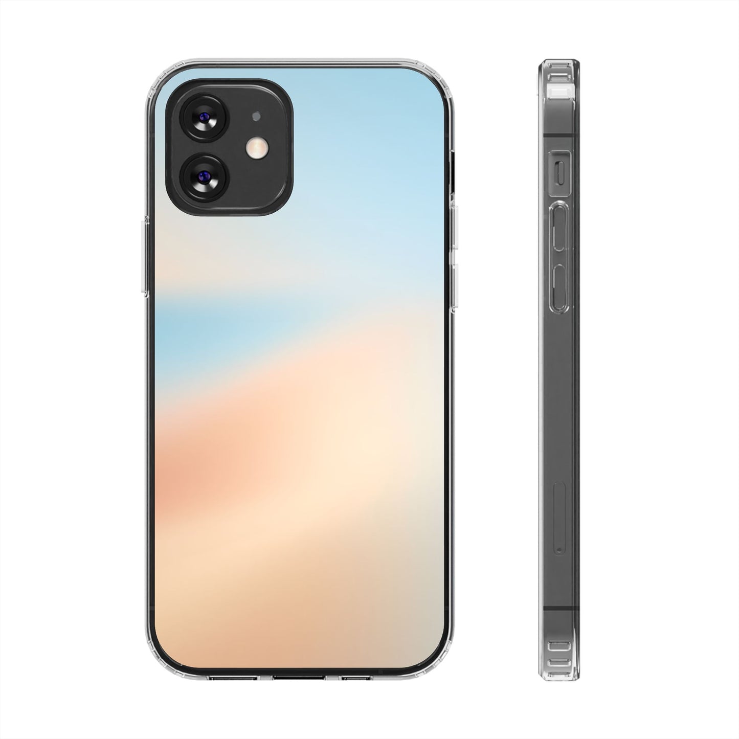 Coastal Dawn Aura Clear Case - Premium Minimalist Gradient Cover